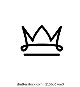 Crown icon isolated on white background