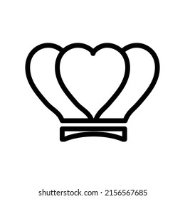 Crown icon isolated on white background