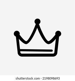 crown icon isolated on white