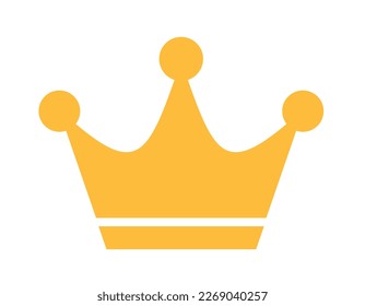 crown icon isolated on white background