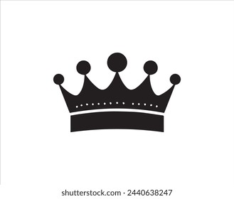 Crown icon isolated on white background. King crown vector icon.