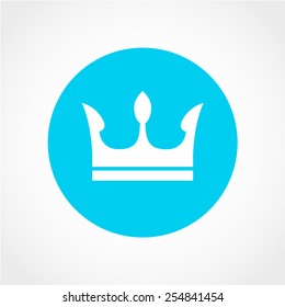 Crown Icon Isolated on White Background
