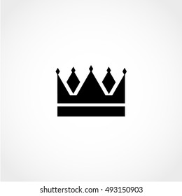 crown Icon Isolated on White Background
