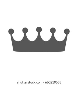 Crown icon isolated on white background. Vector illustration.