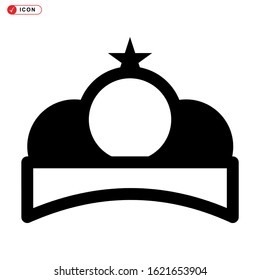 crown icon isolated sign symbol vector illustration - high quality black style vector icons
