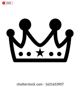 crown icon isolated sign symbol vector illustration - high quality black style vector icons
