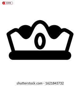 crown icon isolated sign symbol vector illustration - high quality black style vector icons
