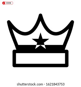 crown icon isolated sign symbol vector illustration - high quality black style vector icons
