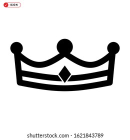 crown icon isolated sign symbol vector illustration - high quality black style vector icons
