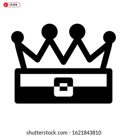 crown icon isolated sign symbol vector illustration - high quality black style vector icons
