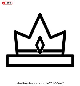crown icon isolated sign symbol vector illustration - high quality black style vector icons
