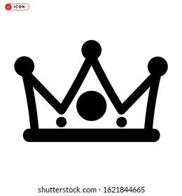 crown icon isolated sign symbol vector illustration - high quality black style vector icons
