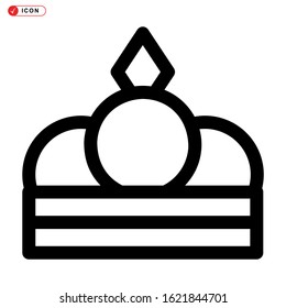 crown icon isolated sign symbol vector illustration - high quality black style vector icons
