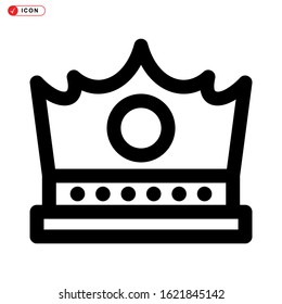 crown icon isolated sign symbol vector illustration - high quality black style vector icons
