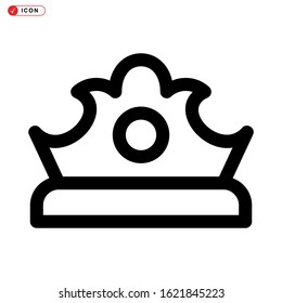 crown icon isolated sign symbol vector illustration - high quality black style vector icons
