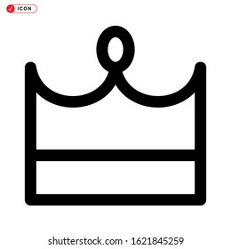 crown icon isolated sign symbol vector illustration - high quality black style vector icons
