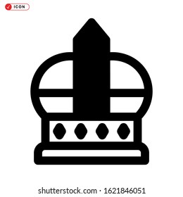 crown icon isolated sign symbol vector illustration - high quality black style vector icons
