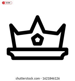 crown icon isolated sign symbol vector illustration - high quality black style vector icons
