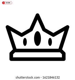 crown icon isolated sign symbol vector illustration - high quality black style vector icons
