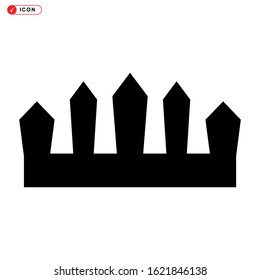 crown icon isolated sign symbol vector illustration - high quality black style vector icons
