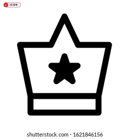 crown icon isolated sign symbol vector illustration - high quality black style vector icons
