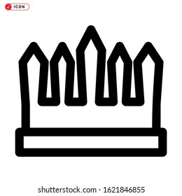 crown icon isolated sign symbol vector illustration - high quality black style vector icons
