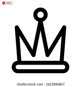 crown icon isolated sign symbol vector illustration - high quality black style vector icons
