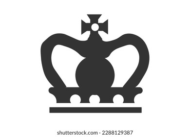 Crown icon. King and queen coronation set vector ilustration.