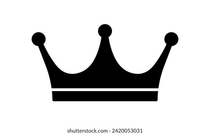 Crown icon. King, Queen, prince, princess symbol. Vector illustration.