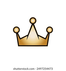 Crown Icon. King Sign. Royal Symbol - Logo Vector.        