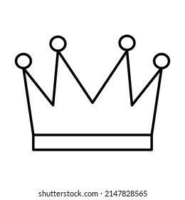 Icono de la corona, ilustración del vector de icono King
