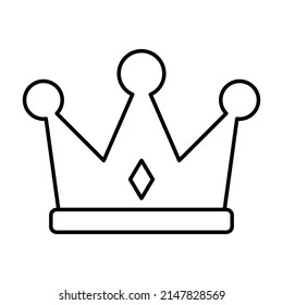 Icono de la corona, ilustración del vector de icono King