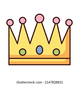 Krone Symbol, King-Symbol, Vektorgrafik