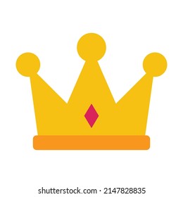 Icono de la corona, ilustración del vector de icono King