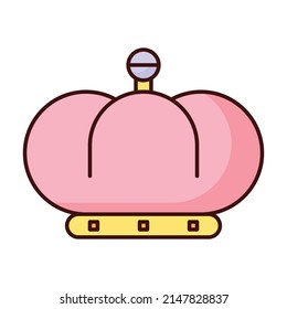 Crown icon, King icon vector illustration