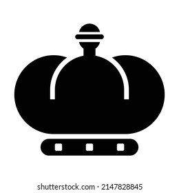 Crown icon, King icon vector illustration
