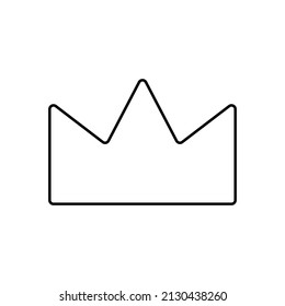 Crown icon in line style