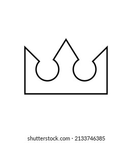 Crown icon in line style