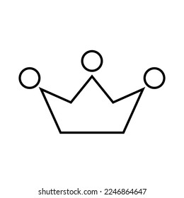 Crown Icon in Line Style