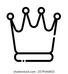 Crown Icon in Line Style