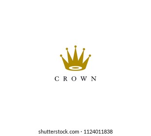 Crown Icon Logo Template Stock Vector (Royalty Free) 1124011979