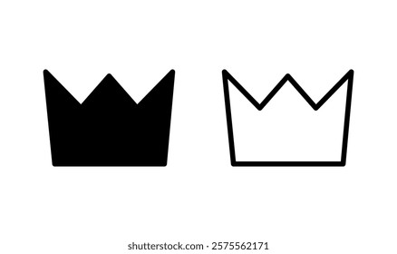 Crown icon logo design. crown sign and symbol