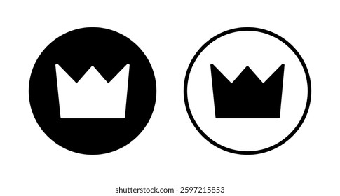 Crown icon logo design. crown sign and symbol