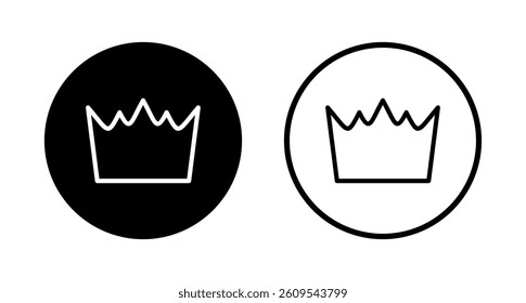 Crown icon logo design. crown sign and symbol
