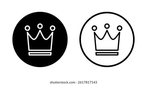 Crown icon logo design. crown sign and symbol