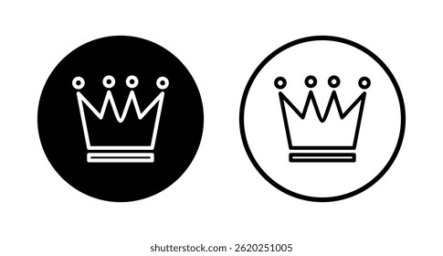 Crown icon logo design. crown sign and symbol