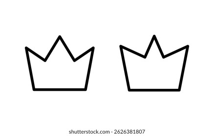 Crown icon logo design. crown sign and symbol