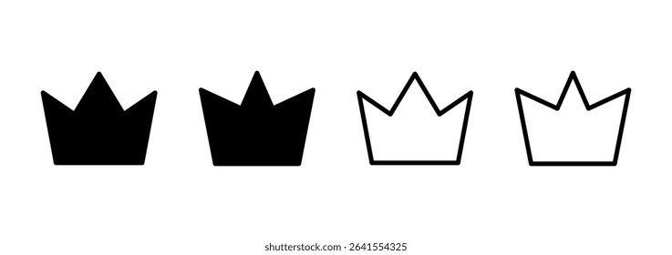 Crown icon logo design. crown sign and symbol