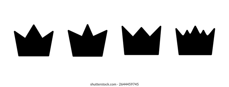 Crown icon logo design. crown sign and symbol