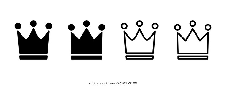 Crown icon logo design. crown sign and symbol